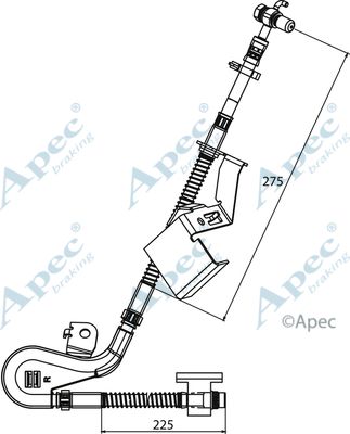 APEC BRAKING Bremžu šļūtene HOS3939